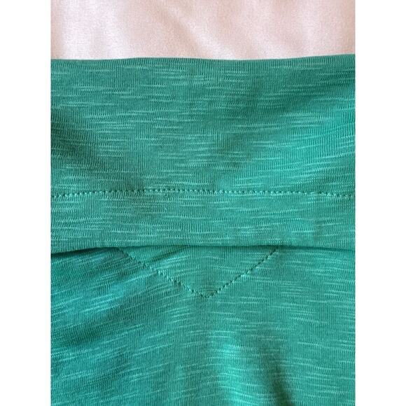 J Jill Womens 100% Pima Cotton Slub-Knit  V-neck Tee Green 3/4 Sleeves Size XL - Picture 9 of 9